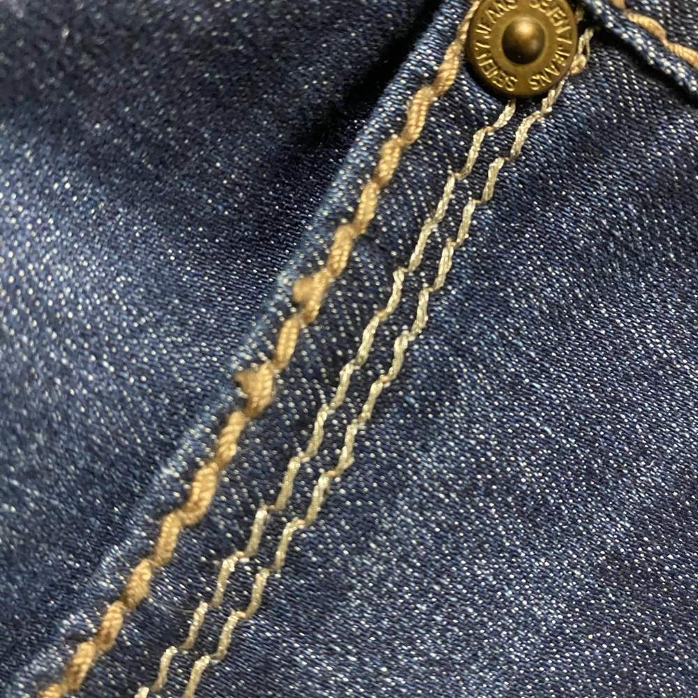 Seven7 Women's Boot Cut Jeans Size 8 Back Pocket Embroidery Festival Denim - Picture 7 of 16